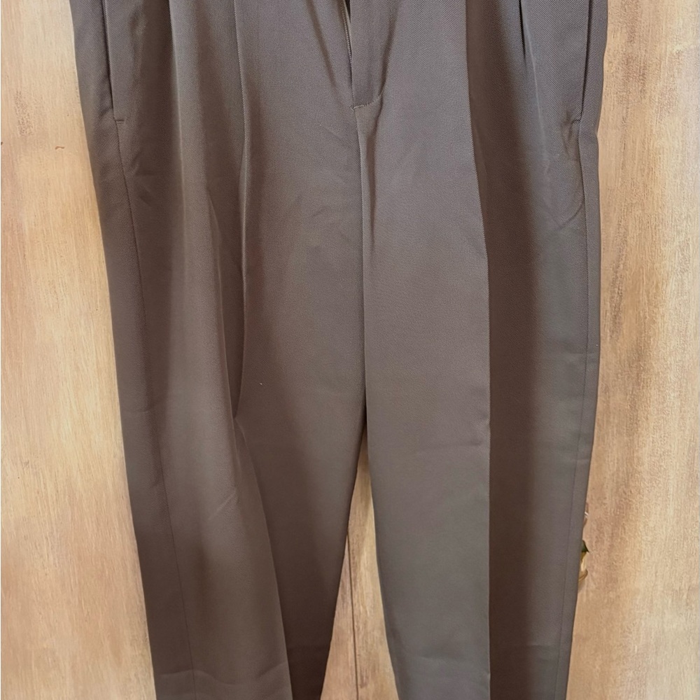 Perry Ellis Portfolio Men’s Pleated Front Olive pants 34 x 32